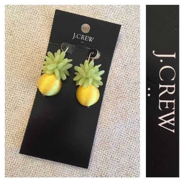 J. Crew Jewelry - J.Crew Pineapple Thread Drop Earrings Factory NWT